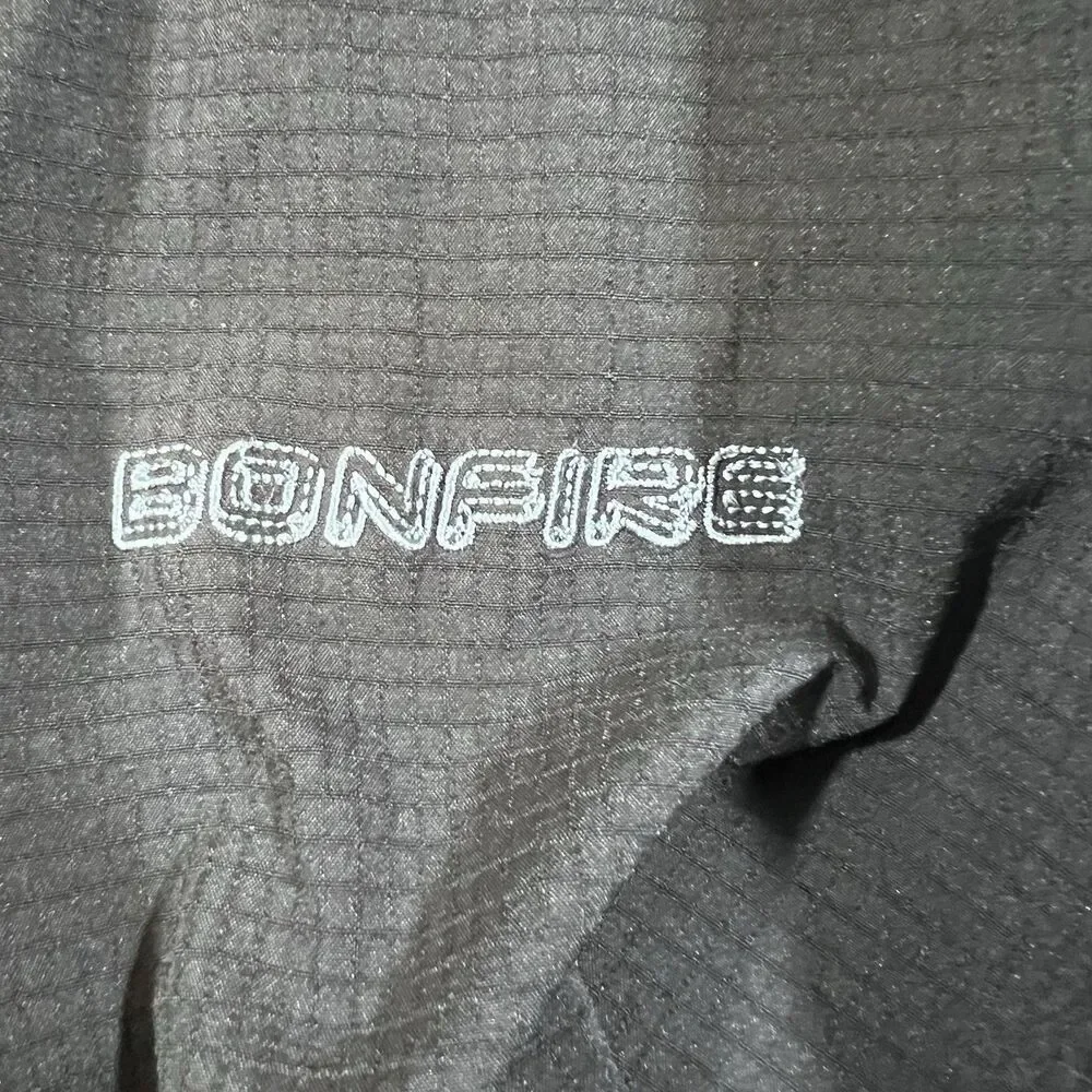 Bonfire Kinetic Black Softshell Lightweight Snowboard Jacket Y2K Men's Medium